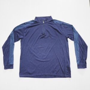 Tasc Performance Pullover Mens Extra Large Blue Quarter Zip Popover MOSOtech